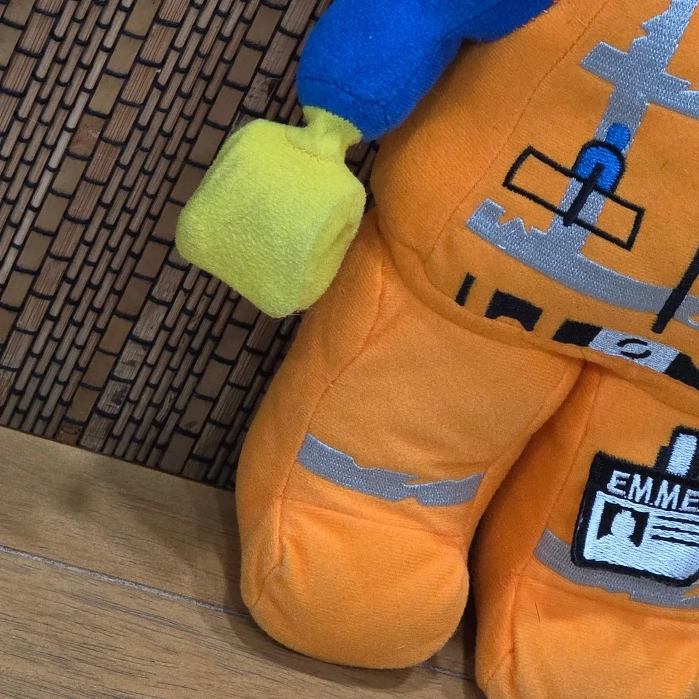 LEGO Movie 2 Emmet Brickowski Plush 14 Inch Construction Worker Toy 2019